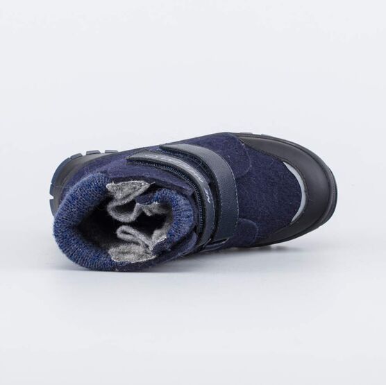 557006-42 Валенки на липучках для мальчика для мальчики темно-синий фото №4
