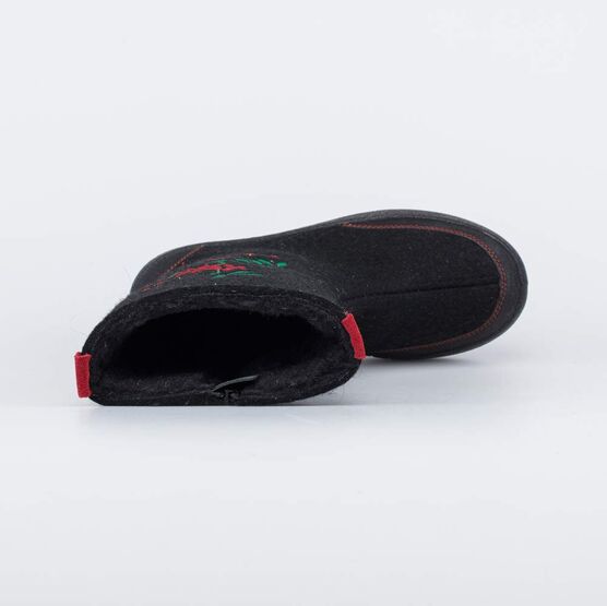 867116-41 Женские валенки с вышивкой Рябина для девочки черный фото №4