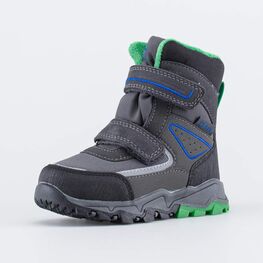 254806-41 Мембранные ботинки SoftShell для мальчики сер-зел