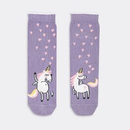 07842978-41 Хлопковые носки Единорожка для девочки сиреневый фото №2