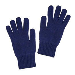 07721174-41 Перчатки для мальчиков однослойные синие для мальчики темно-синий фото №2