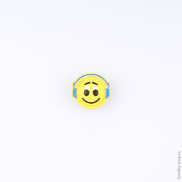 03014003-40 Украшение для обуви Смайлик для универсальные желтый