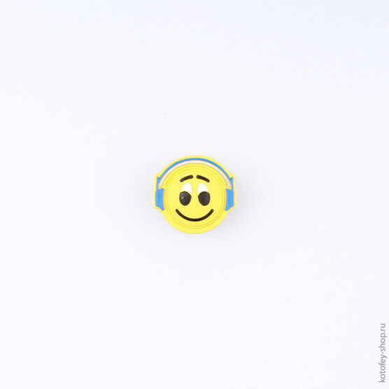 03014003-40 Украшение для обуви Смайлик для универсальные желтый