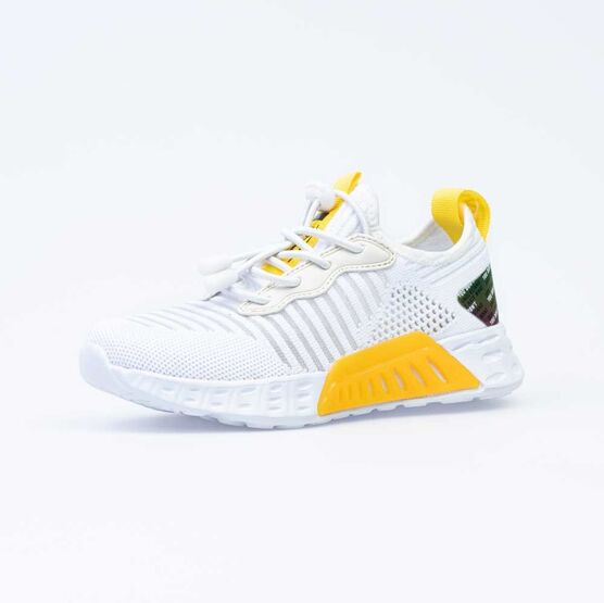 644303-12 Кроссовки для девочки бел-жел