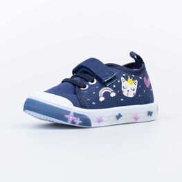 331221-12 Кеды с LED-подсветкой на подошве для девочки светло-синий