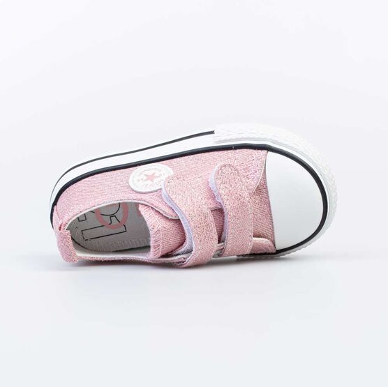 131167-11 Блестящие розовые кеды для девочки для девочки розовый фото №4