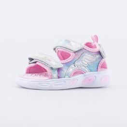 124032-11 Пляжные сандалии с подсветкой Крылья для девочки розовый