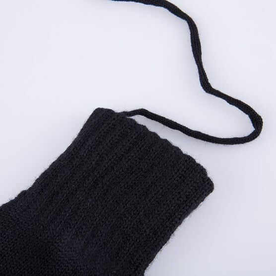 07721215-41 Перчатки из шерсти мериноса черный для мальчики черный фото №2