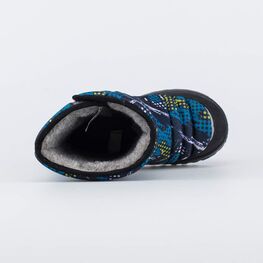 464050-48 Сапожки-дутики для мальчика на липучке для мальчики черный фото №4