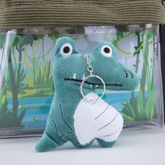 02710345-40 Детский рюкзак с игрушкой Крокодил для мальчики зеленый фото №5