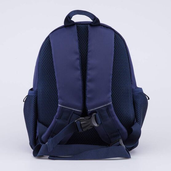 02710347-40 Детский рюкзак с термонаклейками Автогонки для мальчики синий фото №3