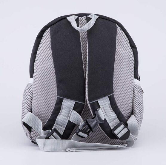 02710349-40 Детский рюкзак с патчами Автогонки для мальчики черный фото №3