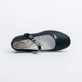 634037-21 Туфли для девочки чер-бел фото №4