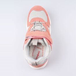 644250-71 Кроссовки на липучках для девочки сер-роз фото №4