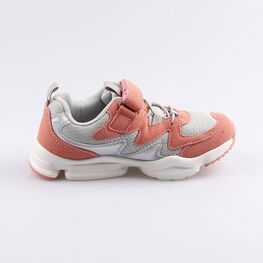 644250-71 Кроссовки на липучках для девочки сер-роз фото №2