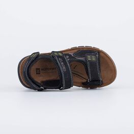 722036-71 Сандалии из натурального нубука для мальчики черный фото №4