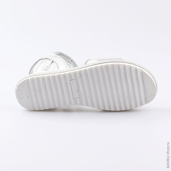 522125-23 Босоножки для девочки серебрист. фото №2