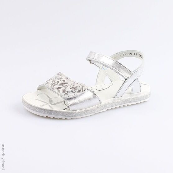 522125-23 Босоножки для девочки серебрист.