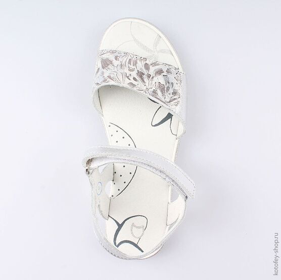 522125-23 Босоножки для девочки серебрист. фото №3