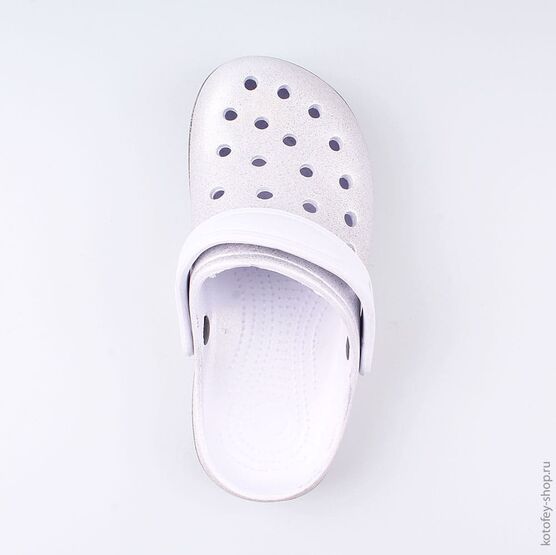 525052-01 Сабо пляжные с LED-подсветкой для девочки серебрист. фото №4