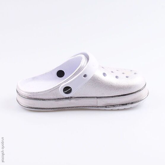 525052-01 Сабо пляжные с LED-подсветкой для девочки серебрист. фото №2