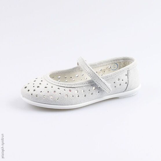 432141-26 Туфли для девочки серебрист.