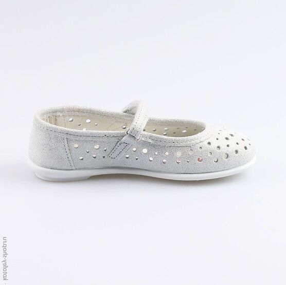 432141-26 Туфли для девочки серебрист. фото №2