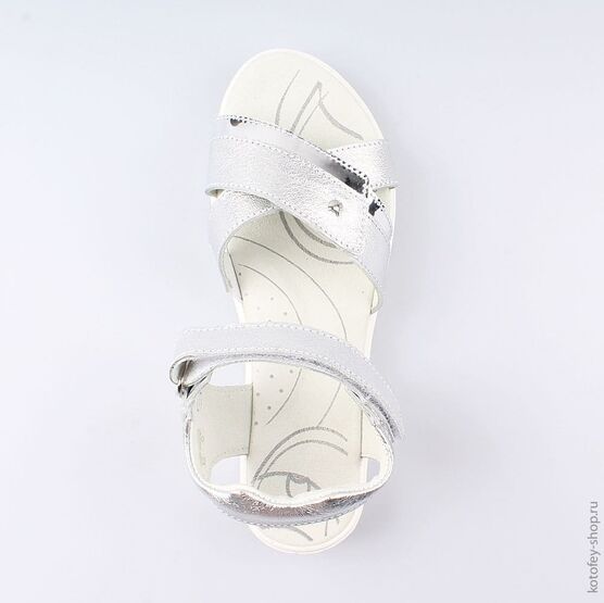 722020-22 Босоножки для девочки серебрист. фото №4