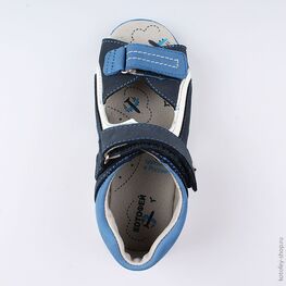 522136-21 Сандалии для мальчики син-бел фото №4