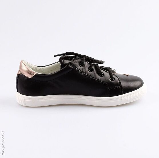 632254-22 Полуботинки для девочки черный фото №2