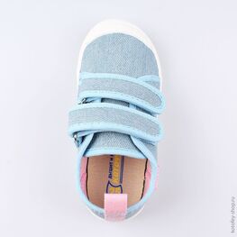 331123-11 Кеды для девочки голубой фото №4
