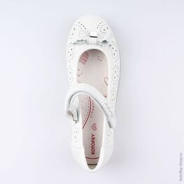 532197-22 Туфли летние для девочки серебрист. фото №4