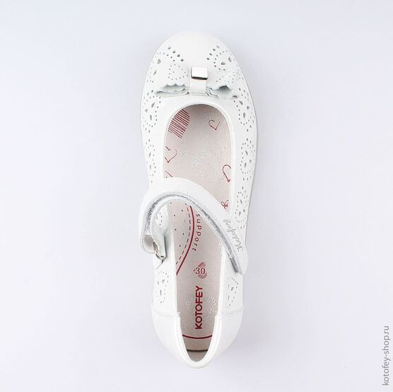 532197-22 Туфли летние для девочки серебрист. фото №4