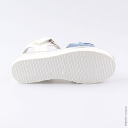 524040-22 Босоножки для девочки голубой фото №3