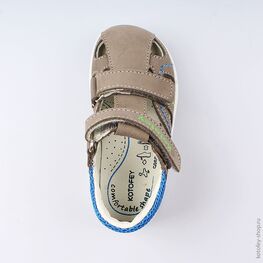 132120-22 Туфли для мальчики серый фото №4