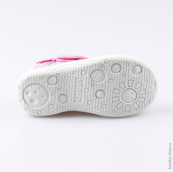 221065-11 Босоножки текстильные для девочки розовый фото №3