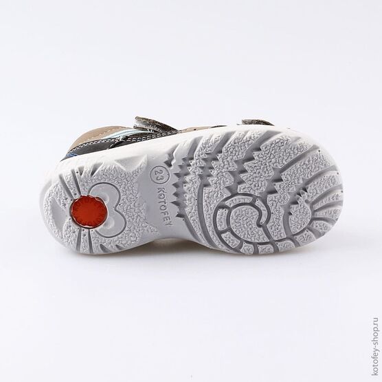 122149-22 Сандалии для мальчики серый фото №3