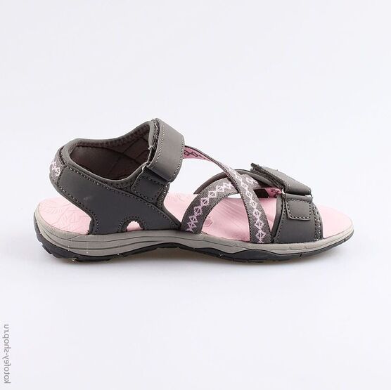 724005-14 Пляжная обувь для девочки сер-роз фото №2