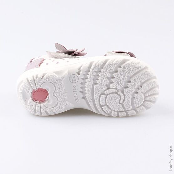 122067-27 Босоножки для девочки бел-сир фото №3