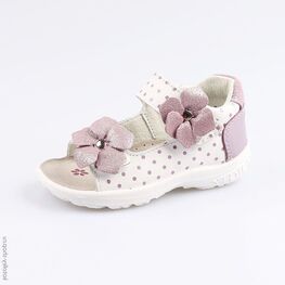 122067-27 Босоножки для девочки бел-сир