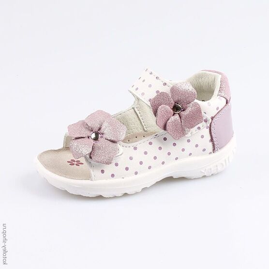 122067-27 Босоножки для девочки бел-сир