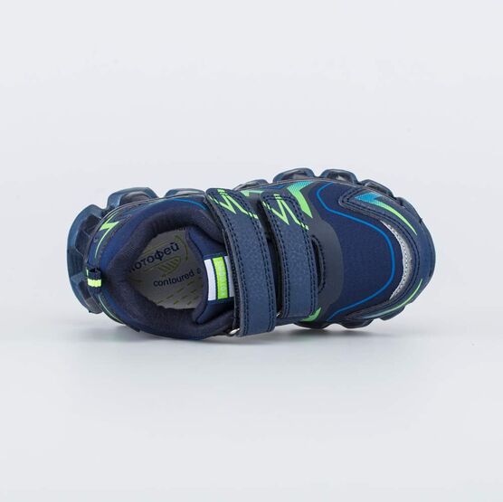 344374-72 Кроссовки с LED-подсветкой на подошве для мальчики синий фото №4
