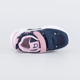 344382-72 Кроссовки для девочки син-роз фото №4