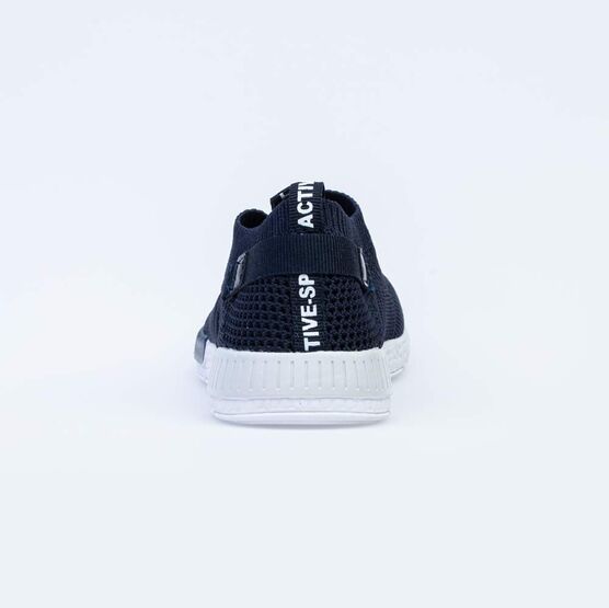 641027-15 Черные текстильные кроссовки для мальчики светло-синий фото №5