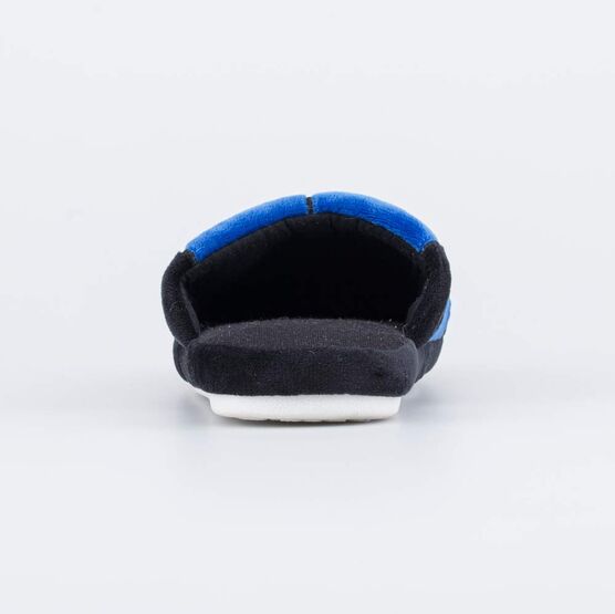 731167-12 Домашние тапочки Футбольный мяч синий для мальчики чер-син фото №5