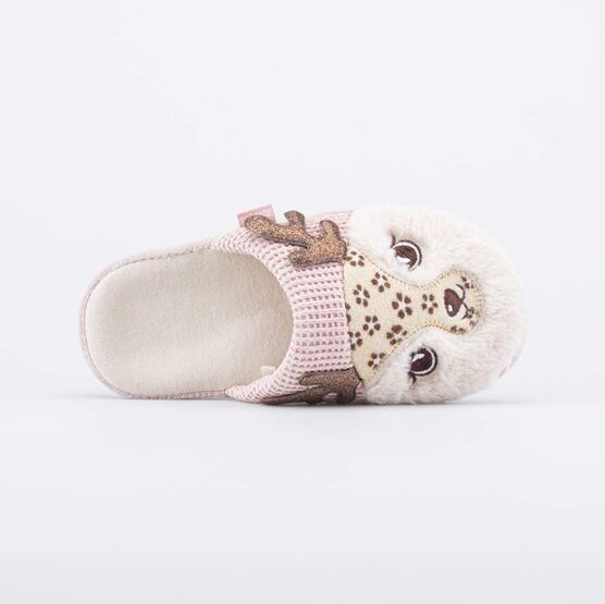 731171-11 Домашние тапочки Оленёнок для девочки розовый фото №4