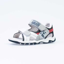 324005-25 Сандалии для мальчики бел-син