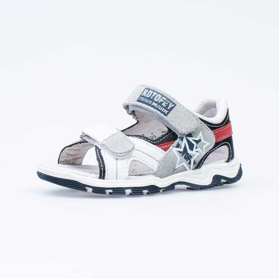 324005-25 Сандалии для мальчики бел-син