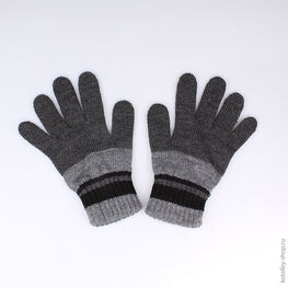 07722063-20 Перчатки темно-серые для мальчики серый