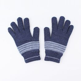 07022133-40 Перчатки детские двухслойные синие для универсальные разноцветный фото №2